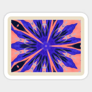 Purple Flower Art Sticker